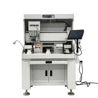 Équipement industriel entièrement automatisé pour l'incrustation de pierres précieuses en métal, à double tête, pour broches et accessoires décoratifs