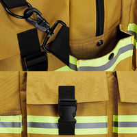 Grand sac d'équipement de pompiers imperméable et ignifuge personnalisé pour pompier avec bandoulière