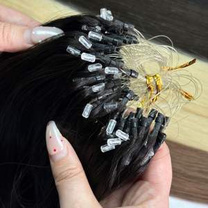 Extensions de cheveux chinoises invisibles sans pointe, double ligne, sans pli, ondulation naturelle, russes, 100% vierges, lisses crépus, 100g - Product Image 2