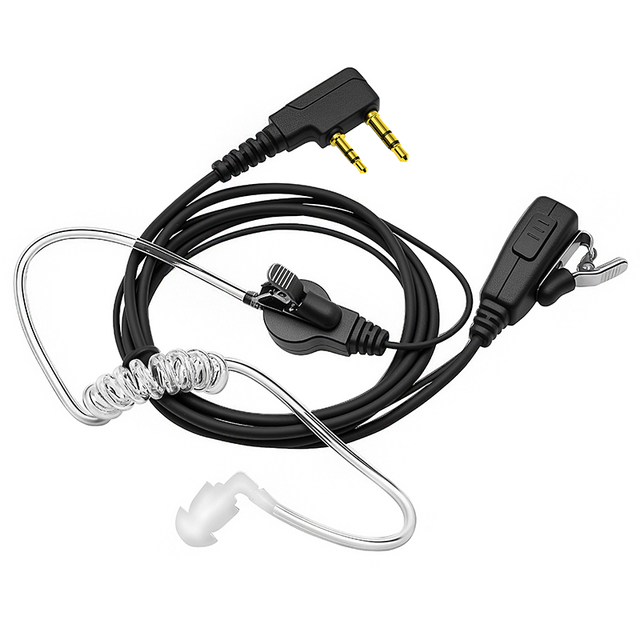 Walkie Talkie Earpiece Hands-Free Headphone Shock-Absorbing Microphone K Plug Earphone
