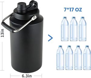 128 oz Large Sports Water Bottle <b>Metal</b> 1 Gallon Water Jug for Drinking Stainless Steel Water Bottles - Product Image 6