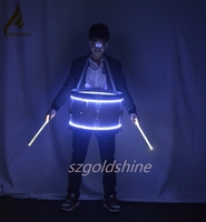 Accessoires de Performance Créative Vente à Chaud Lumière LED Caisse Claire Tambour de Taille pour Discothèque Bar et Fête