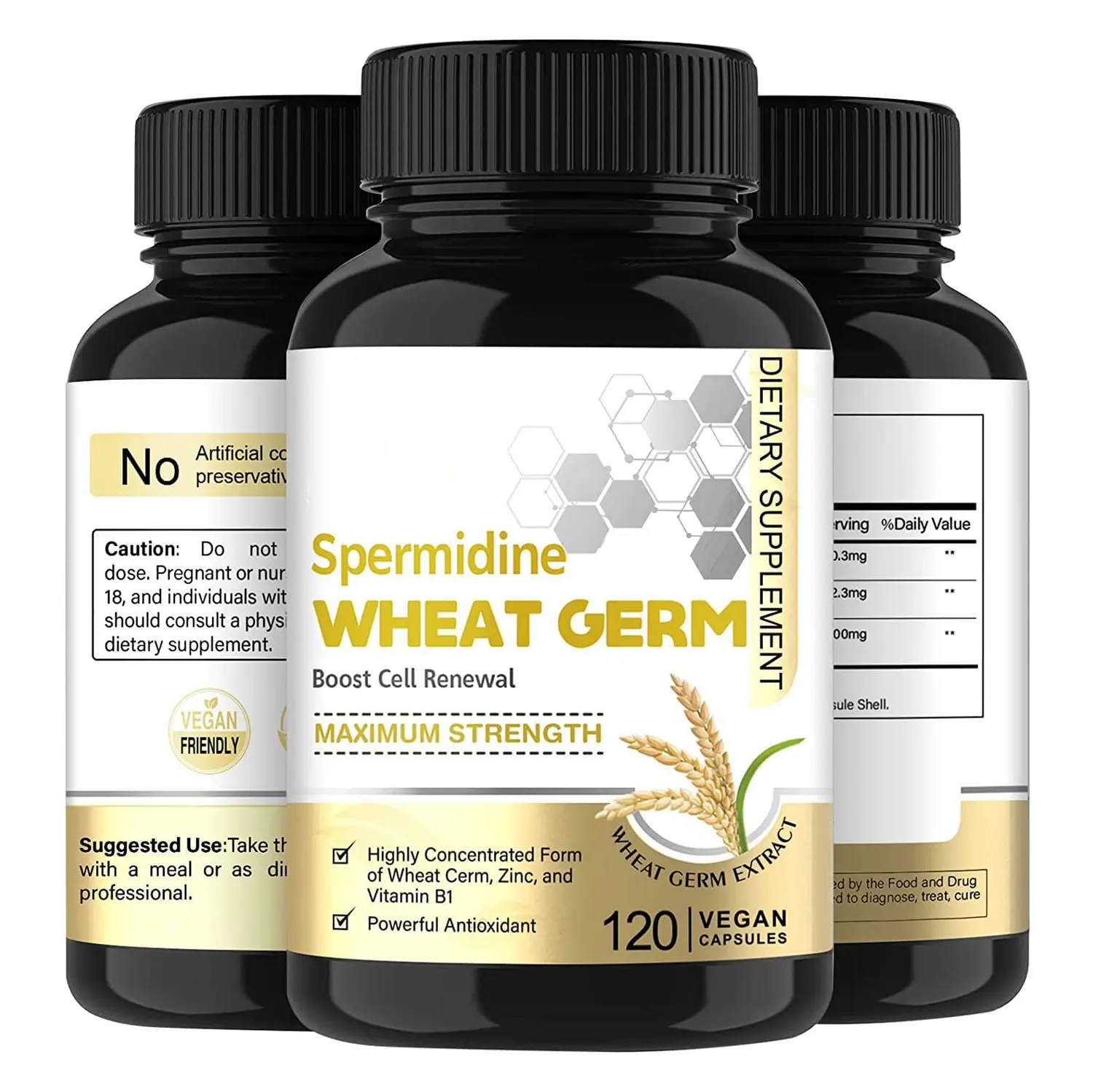Herbal Supplements Spermidine Capsules Spermidine Powder Supplements Pills For Boosting Immune System & Skin Hair Nail Health