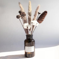 Fleurs séchées préservées en gros à prix abordable pour décoration de mariage, couleur personnalisée, décoration murale/maison, meilleure herbe de la pampa naturelle séchée de Chine