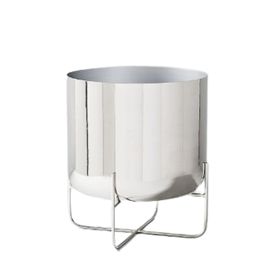 Juego Moderno de 2 Macetas Metálicas de Interior con Soportes Dorados, Macetas Decorativas de Hierro Nórdico de Lujo para Decoración de Sala de Estar - Product Image 6