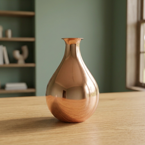 <b>Copper</b> Plated Iron <b>Vase</b> - Product Image 3