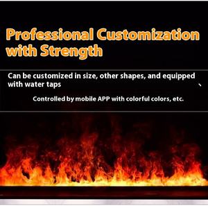 Winter New 3D Flame Electric Simulated <strong>Fireplace</strong> Metal <strong>TV</strong> <strong>Stand</strong> Built-In Humidifier Energy-Saving Home Hotel Commercial Use - Product Image 4