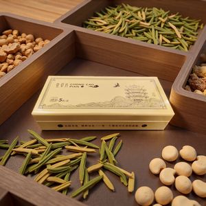 Boîte Cadeau de Comprimés de Cordyceps Chong Cao Pian, 5 Bouteilles, Boîte de Rangement en Bois Premium, Emballage Médical Fait Main - Product Image 2
