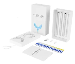 Teeth Whitening Device 4 USB Port Waterproof Surface Stain Blue Led Light Smart Teeth Whitening Kit