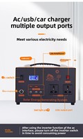 Système solaire domestique complet avec générateur PV intégré, station d'alimentation de secours extérieure, alimentation de secours pour le camping, personnalisable