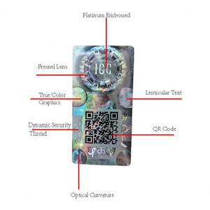 Étiquette de sécurité holographique 3D personnalisée en matériau PET avec code QR et numéro de série pour l'industrie chimique - Product Image 3