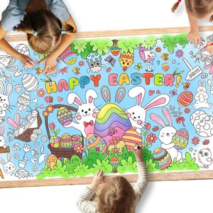 Póster de Actividades para Fiesta de Pascua DAMAI, Papel Versátil para Colorear, Banner, Cubierta de Mesa para Fiestas Escolares y Decoración de Eventos Especiales - Product Image 1