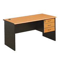 Bureau de direction moderne en bois massif avec tiroirs pour adultes - Taille personnalisable