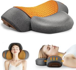 Almohada Masajeadora 3 en 1 para Estiramiento de Cuello Alivio del Dolor de Tejido Profundo y Corrector de Joroba Cervical con Calefacción para Tracción - Product Image 1