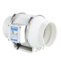 Ventilateur de conduit Ventilation en ligne Ventilateur d'échappement 200mm 8 "extracteur d'air pour salle de bain cuisine toilette hydroponique