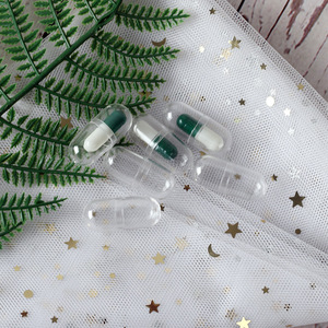 Transparent Hollow Capsule Shell Ps Plastic Large Small Empty Sample For Jewelry Making Handmade Craft Packaging - Product Image 3