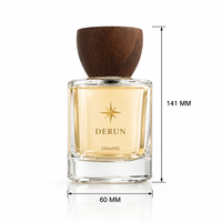 Ensemble de flacons de parfum de luxe carrés en verre vides avec pulvérisateur et emballage cadeau personnalisé, vente en gros pour cadeaux, couleur personnalisée, sérum pour cils