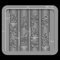 Moule en silicone 3D pour nail art, motif floral, réutilisable, pour décorations florales en relief, pétales DIY, manucure