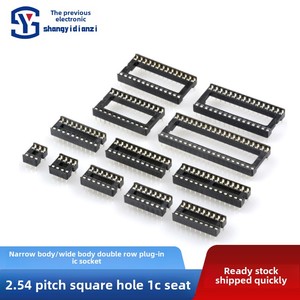Tích hợp khối trực tiếp cắm Dip vi điều khiển chip Chiều rộng cơ sở <span class=keywords><strong>8</strong></span> 14 16 20 24 vuông <span class=keywords><strong>Pin</strong></span> <span class=keywords><strong>IC</strong></span> ổ cắm kích cỡ khác nhau ổ cắm ICS - Product Image 6