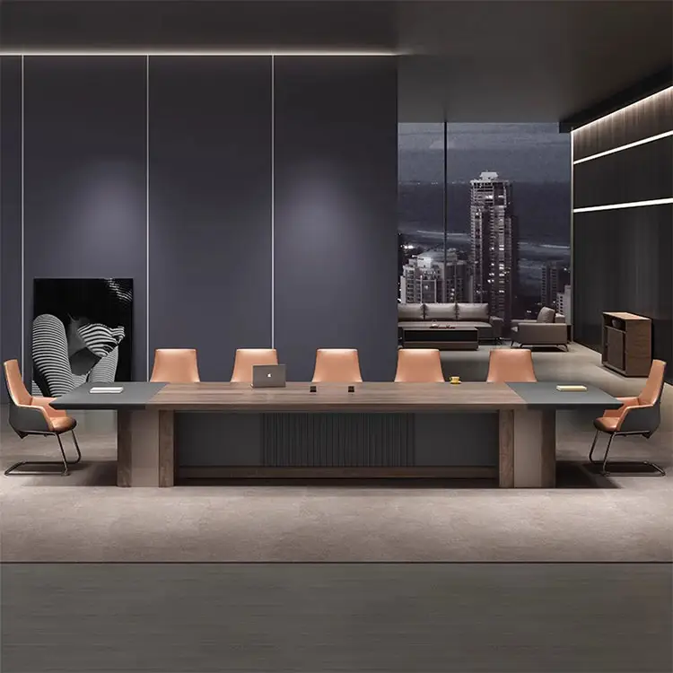 Liyu giá bán buôn đồ nội thất văn phòng bàn bằng gỗ điều hành quản lý tổ chức CEO bàn và bàn họp cho văn phòng máy trạm