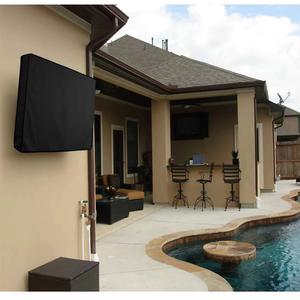 Housse de protection pour téléviseur extérieur en PVC 600D noir, imperméable, anti-poussière, design moderne et simple, pour mobilier - Product Image 5