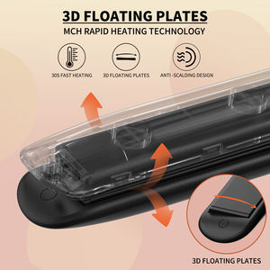 Plancha de Pelo Eléctrica de Doble Voltaje con Pantalla LCD, Calentamiento Rápido en 30 Segundos, Turmalina MCH, Iones Negativos, Sin Daños, Ideal para RV y Hoteles - Product Image 2