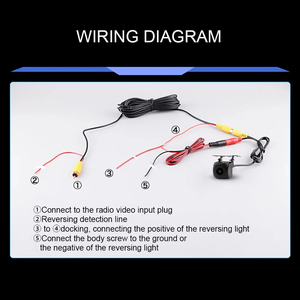 Araba dikiz kamera gece görüş geri otomatik park kamerası IP68 su geçirmez CCD LED oto geri görüş kamerası monitör HD görüntü - Product Image 5