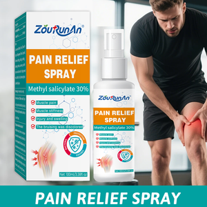 Spray analgésique rapide OEM Zourunan 100ml, méthylsalicylate 30%, pour raideurs musculaires et articulaires, blessures sportives, soin des contusions, usine GMP - Product Image 3