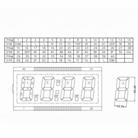 Module d'affichage LCD pour distributeur de carburant, écran LCD TN à 7 segments avec rétroéclairage LED blanc (en option) pour pompe à essence / station-service