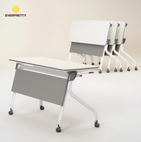 Fournisseur OEM de mobilier scolaire : Table de formation pliable pour bureau, salle de réunion et activités de discussion, modulable