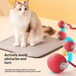 Jouet pour chat en gel de silicone automatique - Balle de stimulation pour chats et chiens - Anti-ennui et divertissement autonome - Product Image 3