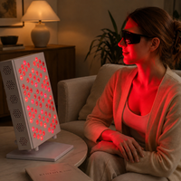 Panel de Terapia de Luz Roja GLPE de 7 Longitudes de Onda, Dispositivo de Luz LED Infrarroja Cercana para el Cuidado de la Piel en Casa, Spa, Bienestar y Relajación Muscular