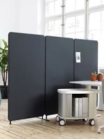 Panneau insonorisant en plastique fibre de polyester pour salle de bain d'hôpital d'entrepôt Meuble de cloison de bureau pliable au design moderne