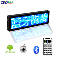 Beliebte Light Up Led Staff Namensschild Flexible programmier bare Nachricht LED-Namensschild Mini Led Mobile Display