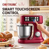 Robot culinaire électrique Cheftronic 6,0 L avec écran tactile couleur, balance intégrée et fonction de fermentation pour la pâtisserie et la préparation des pâtes