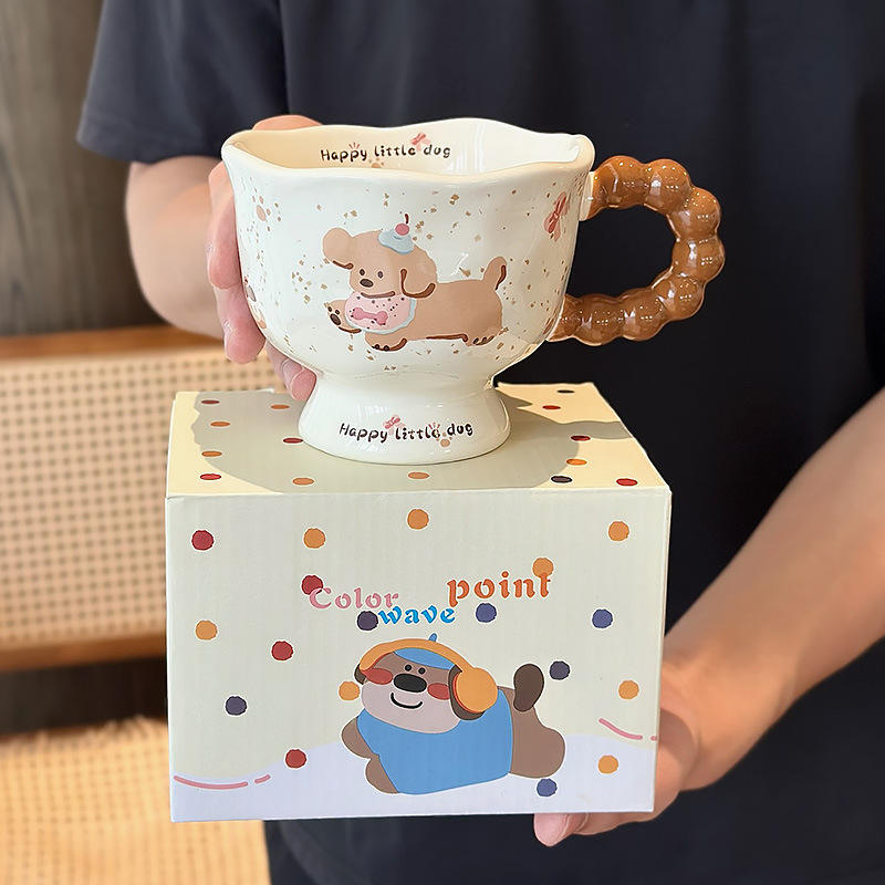 ผ้ากันเปื้อนสีชมพู ถ้วยเดี่ยว