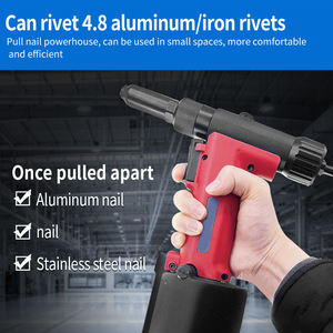 Pistolet à riveter <span class=keywords><strong>pneumatique</strong></span> RL-4000L |   Outil <span class=keywords><strong>pneumatique</strong></span> robuste à échappement frontal 5-7 BAR pour rivetage <span class=keywords><strong>de</strong></span> tous matériaux 4,0/4,8/6,4 mm (automobile) - Product Image 2