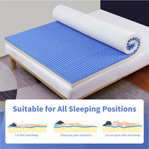 침대용 쿨링 허니콤 워셔블 TPE 폴리머 토퍼 그리드 매트리스 퀸 사이즈 바디 서포트 - Product Image 4