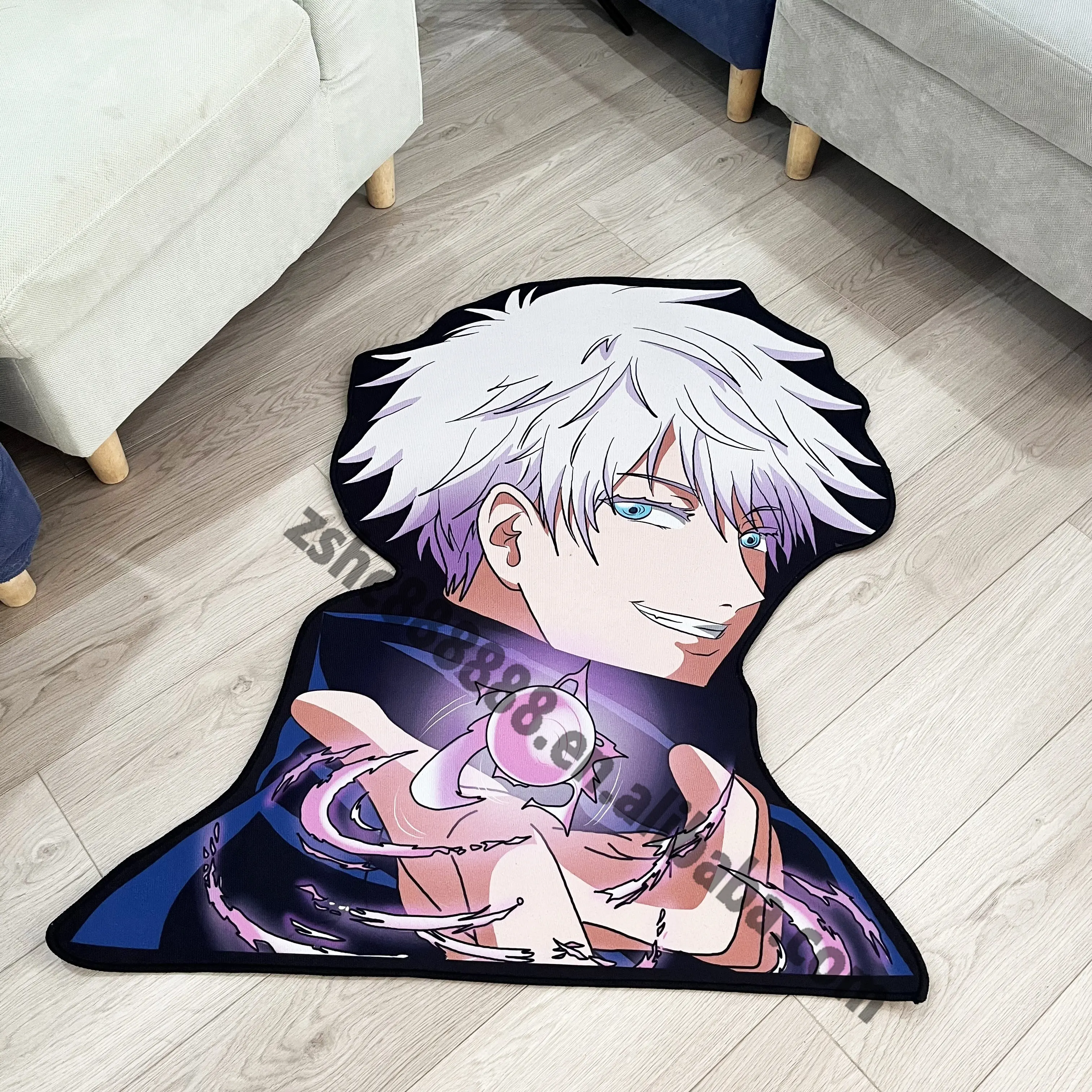 Anime-Türmatte Bad Anti-Rutsch-Bodenmatten Wohnzimmerdekoration niedliche speziell geformte Teppiche Heimdekoration