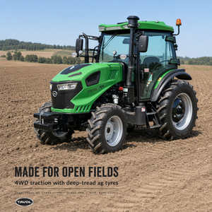 Tracteur agricole 4x4 de 90 CV à transmission par engrenages, certifié CE, avec moteur avant, haute sécurité - Product Image 2