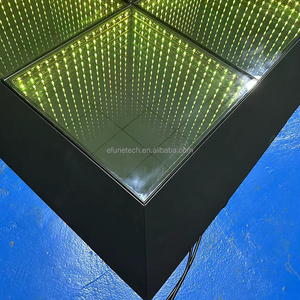 Bán buôn Đèn sân khấu Tempered Glass 3D Dance Floor DMX Infinity Gương LED Dance Floor bảng điều chỉnh cho Wedding party - Product Image 4