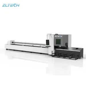 Máquina de corte a laser de fibra metálica, 3 eixos, 1.5kw, 2kw, seção circular, redonda, quadrada, retangular, 3 eixos