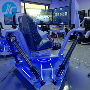 Simulador de Carreras VR de Primera Calidad, de Acero y Aluminio, 6 DOF, 3 Pantallas, para Interiores y Exteriores, Parques de Aventuras, Centros Comerciales, Cabina de Juego, Carreras de Autos - Product Image 4