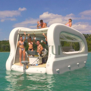 CEYU Luxury Small Electric Rigid Inflatable Marina Solar HouseBoat Fishing Boat Yacht Lake <strong>Dock</strong> With Electric Motor Catamaran - Product Image 1