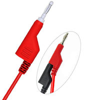 Kit de fils de test multimètre JD15-TL091, fiche banane, conducteur en cuivre de 4 mm, gaine en PVC, 1000 V, 32 A, ensemble de sondes protégées contre les chocs