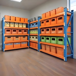 Sistema de estantería de almacenamiento de almacén de acero estante de metal sin pernos ajustable de 5 capas - Product Image 5