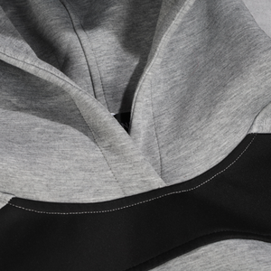 Sudadera con Capucha Holgada Informal de Estilo Hip Hop para Otoño/Invierno 2025, Unisex, con Bloques de Color y Parches Personalizados - Product Image 4