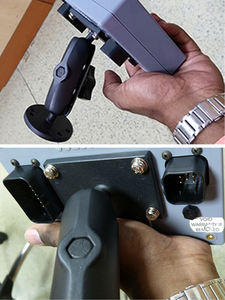 VINmounts Support 1" tête sphérique, espacement trous 38,5*64mm, base carrée en aluminium pour dispositif  VIN-B-002 - Product Image 6