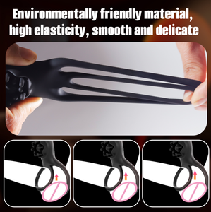 실리콘 전기 원격 제어 음핵 자극 장난감 커플을위한 남성용 지연 사정 링 - Product Image 6