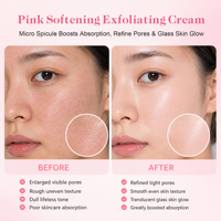 Crème Visage Végane Anti-âge Hydratante Réparatrice Éclaircissante et Blanchissante au Collagène et Micro-Spicules PDRN Rose Marque Blanche